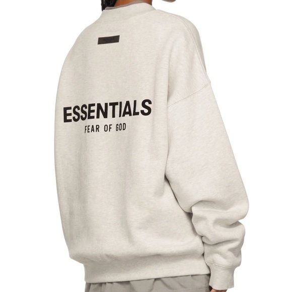 Off-White Crewneck Sweatshirt By Essentials On Sale